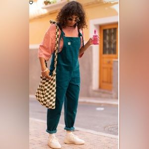 Lucy and yak organic cotton corduroy overalls nwt